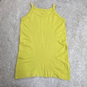 Oiselle Seamless High Neck Tank Yellow Small